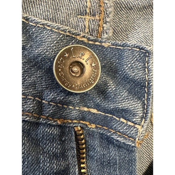 L.E.I. Ashley Louise Boot Jeans Womens Juniors 11 Light Blue Denim Bootcut - Picture 12 of 16
